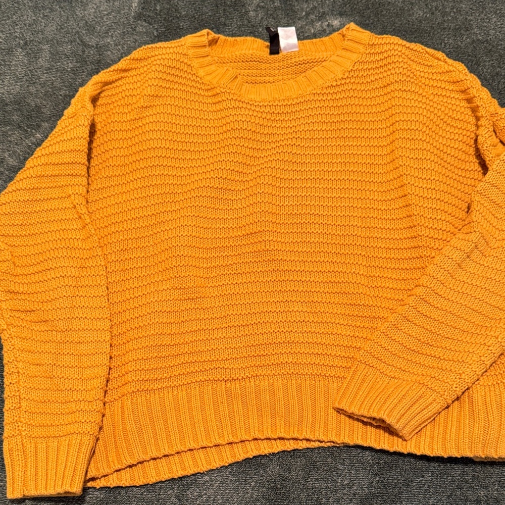 H&M Mustard Crew Neck Sweater